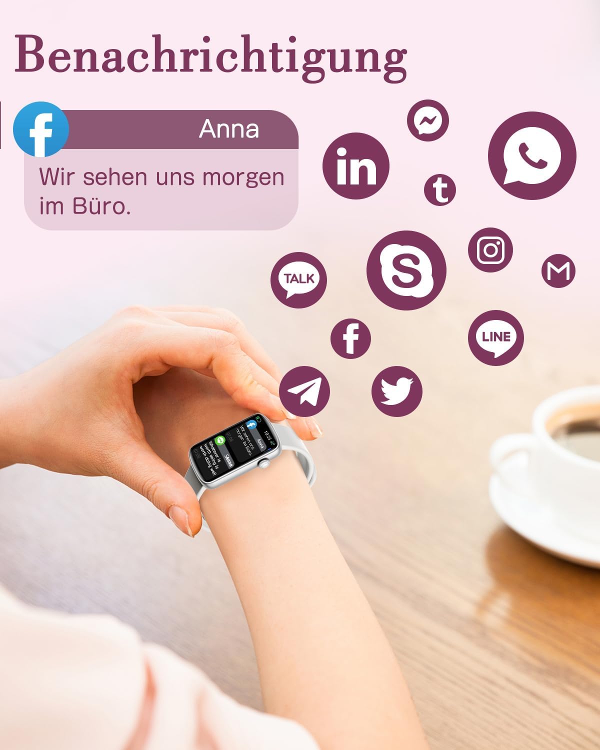 SHANG WING Smartwatch Damen Fitnessuhr Schmal Fitness Tracker Schrittzähler Uhr mit Pulsuhr SpO2 Messung Schlafüberwachung Sportuhr Klein Wasserdicht IP68 Smart Watch Sport für Android iOS Handy Grau - 3 SHANG WING Smartwatch Damen Fitnessuhr Schmal Fitness Tracker Schrittzähler Uhr mit Pulsuhr SpO2 Messung Schlafüberwachung Sportuhr Klein Wasserdicht IP68 Smart Watch Sport für Android iOS Handy Grau - 3
