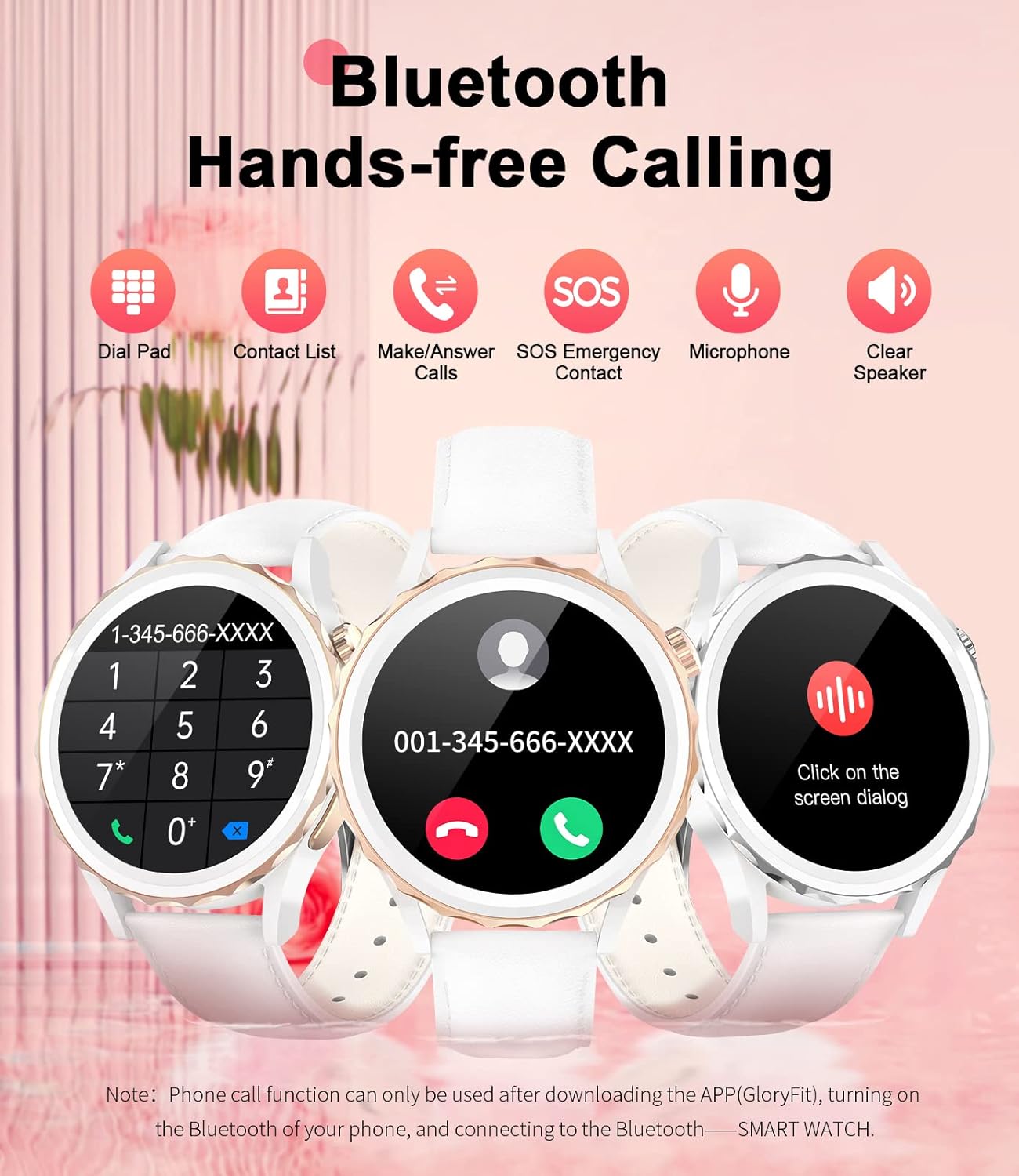 LIGE Smartwatch Damen,1.32" HD Armbanduhr Damen mit Telefonfunktion Herzfrequenz Schlafmonitor Musikkontrolle,100+Sportmodi Wasserdicht Schrittzähler Damen Smartwatch für Android iOS, Weißgurt - 2 LIGE Smartwatch Damen,1.32" HD Armbanduhr Damen mit Telefonfunktion Herzfrequenz Schlafmonitor Musikkontrolle,100+Sportmodi Wasserdicht Schrittzähler Damen Smartwatch für Android iOS, Weißgurt - 2