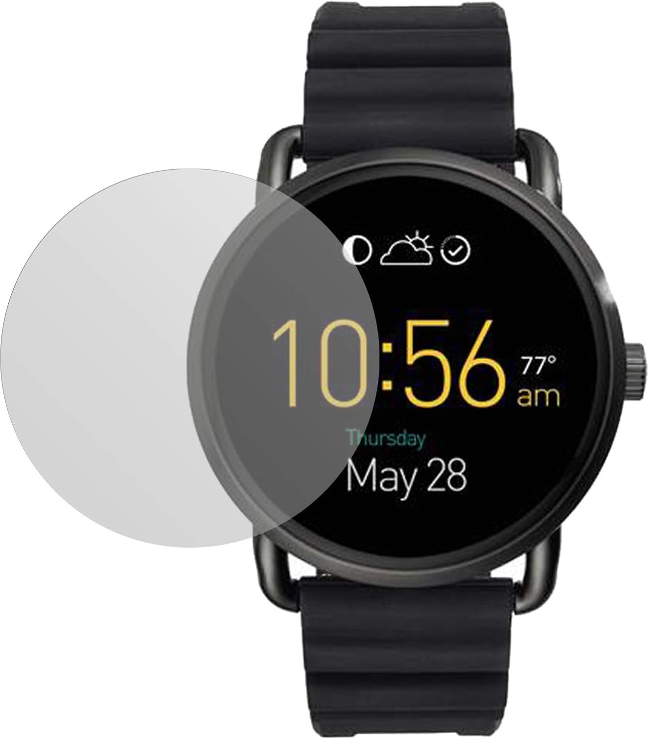 dipos I 6X Schutzfolie matt kompatibel mit Fossil Q Wander Folie Displayschutzfolie - 2