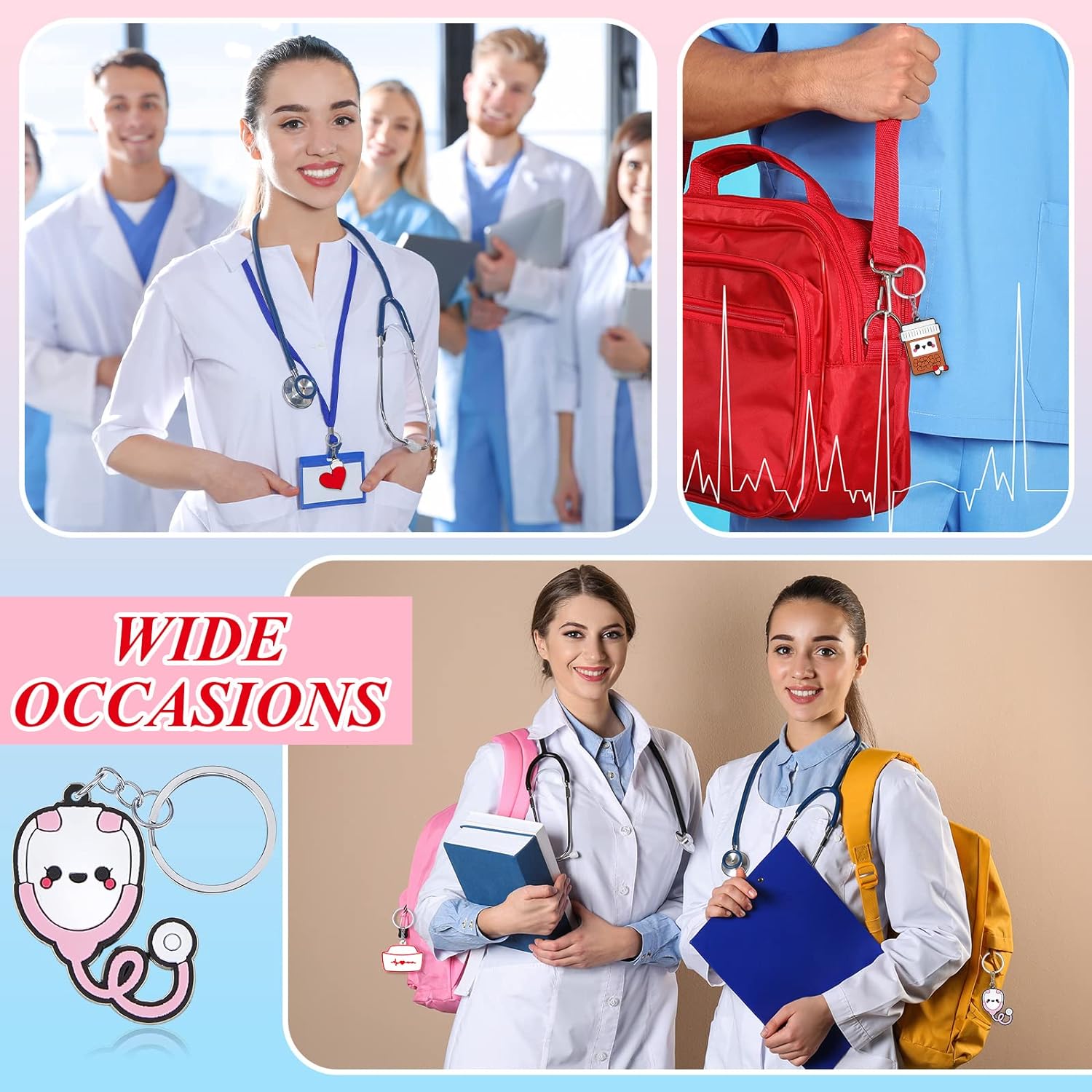 Otuuz 36 Stück Krankenschwester Schlüsselanhänger Krankenschwester Party Geschenke Registriert Krankenschwester Kappe Anhänger für Frau Schule Krankenschwester Geschenke für Krankenschwester Tag Woche - 6 Otuuz 36 Stück Krankenschwester Schlüsselanhänger Krankenschwester Party Geschenke Registriert Krankenschwester Kappe Anhänger für Frau Schule Krankenschwester Geschenke für Krankenschwester Tag Woche - 6