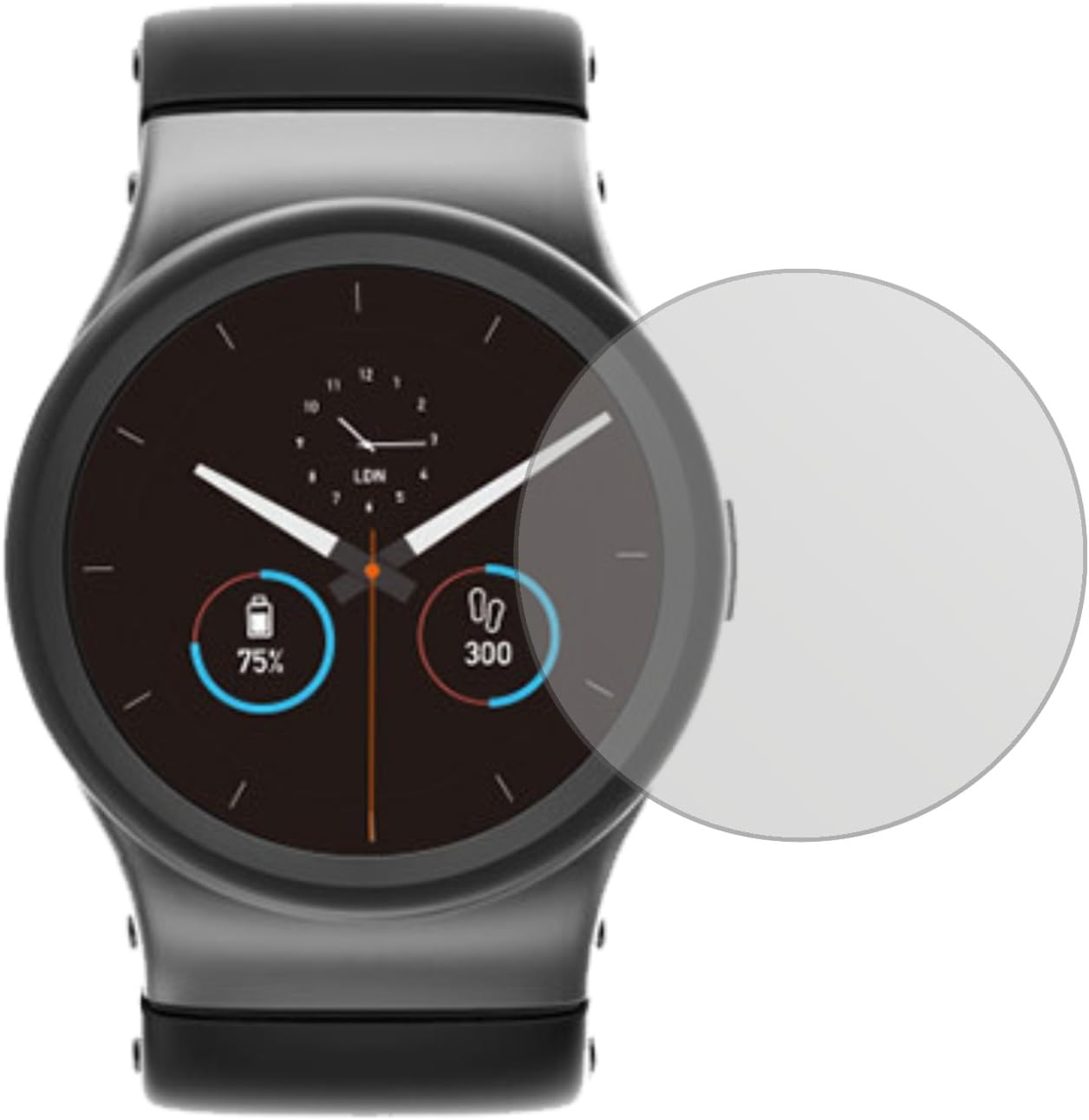 dipos I 6X Schutzfolie matt kompatibel mit Uhr 33 mm Durchmesser Folie Displayschutzfolie - 2
