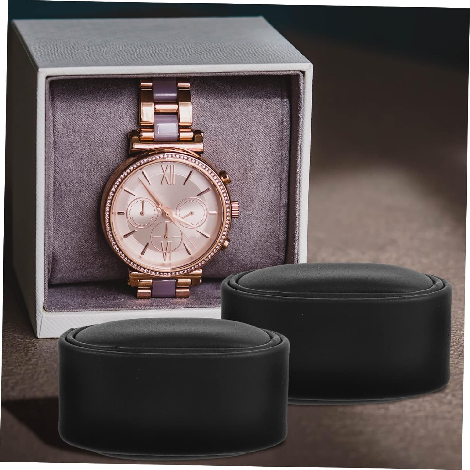 EXCEART 6 Stk Kleines Uhrenkissen Handgelenkkettenkissen Schwarze Armreifkissen Armband Kissen Schmuck-display-kissen Schaufensterkissen Schmuckständer Handgelenkskette Pu Automatisch 3X4.3X6.5CMx2pcs Schwarz 2x2stk - 6 EXCEART 6 Stk Kleines Uhrenkissen Handgelenkkettenkissen Schwarze Armreifkissen Armband Kissen Schmuck-display-kissen Schaufensterkissen Schmuckständer Handgelenkskette Pu Automatisch 3X4.3X6.5CMx2pcs Schwarz 2x2stk - 6