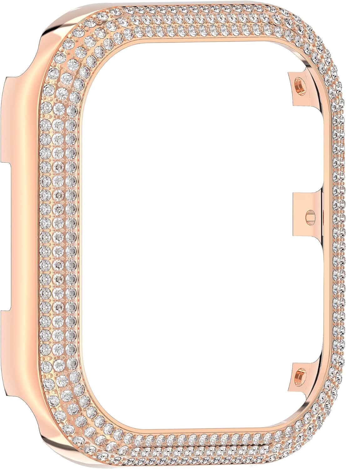 Swarovski Sparkling Gehäuserahmen für Die Apple Watch Series 7, Rosé Vergoldeter 41 mm Kristallrahmen - 3