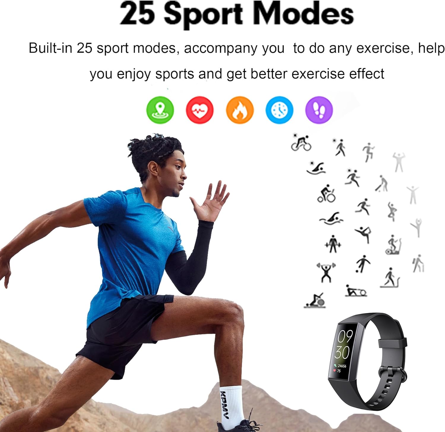 findtime Fitnessuhr Herren Blutdruckmessung Gesundheitsuhr Schlaftracker Fitness Tracker Herren Smartwatch Sportuhr Schrittzähler ohne App und Handy Fitnessuhr Damen Schmal Pulsuhr Android IOS schwarz - 5 findtime Fitnessuhr Herren Blutdruckmessung Gesundheitsuhr Schlaftracker Fitness Tracker Herren Smartwatch Sportuhr Schrittzähler ohne App und Handy Fitnessuhr Damen Schmal Pulsuhr Android IOS schwarz - 5