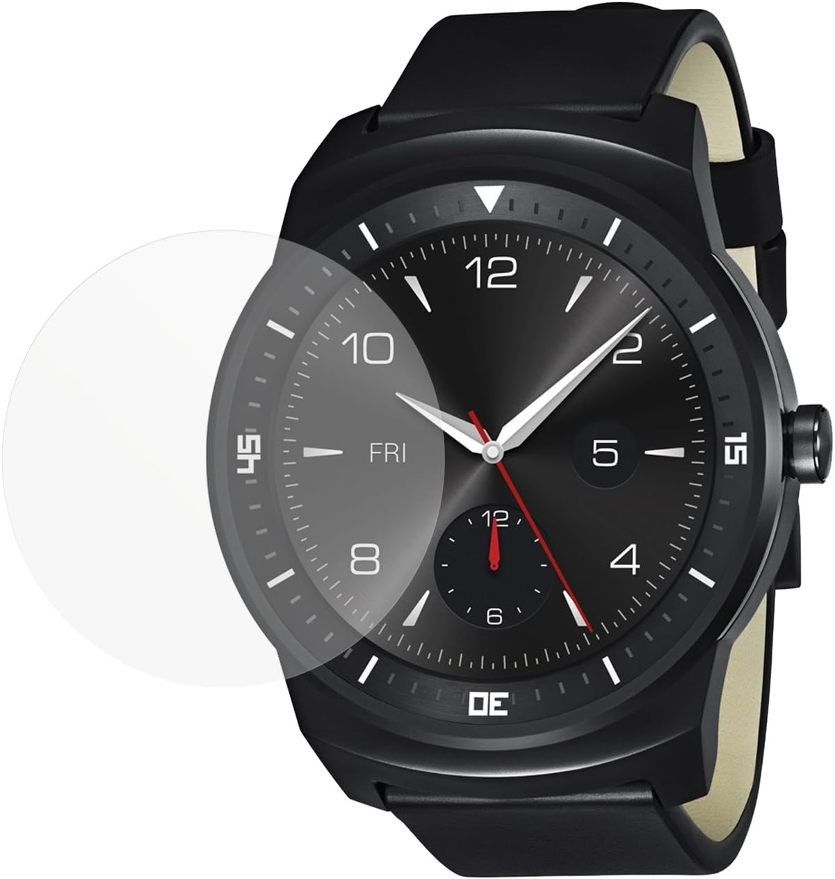 dipos I 2X Schutzfolie matt kompatibel mit LG G Watch R Folie Displayschutzfolie - 2