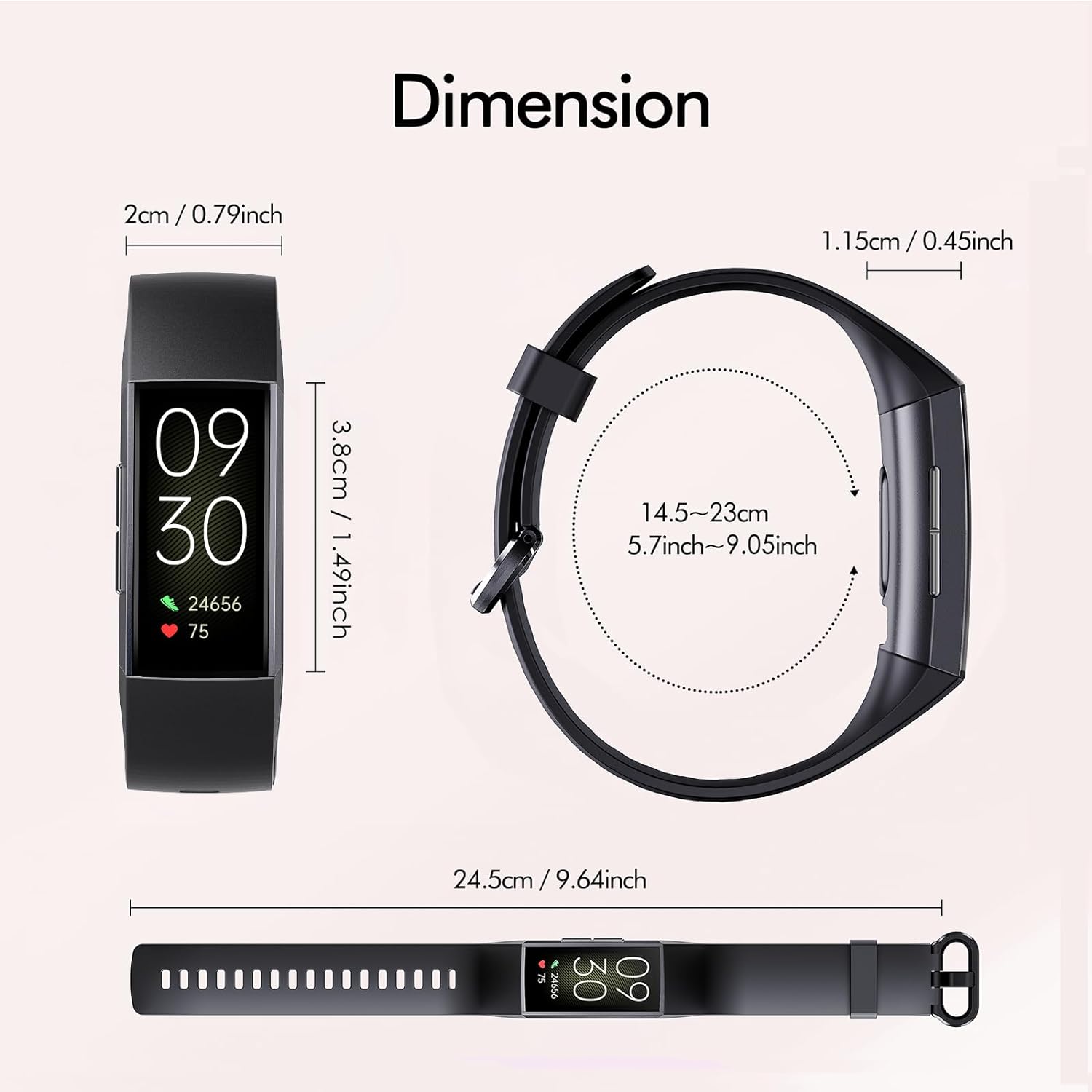 findtime Fitnessuhr Herren Blutdruckmessung Gesundheitsuhr Schlaftracker Fitness Tracker Herren Smartwatch Sportuhr Schrittzähler ohne App und Handy Fitnessuhr Damen Schmal Pulsuhr Android IOS schwarz - 8 findtime Fitnessuhr Herren Blutdruckmessung Gesundheitsuhr Schlaftracker Fitness Tracker Herren Smartwatch Sportuhr Schrittzähler ohne App und Handy Fitnessuhr Damen Schmal Pulsuhr Android IOS schwarz - 8