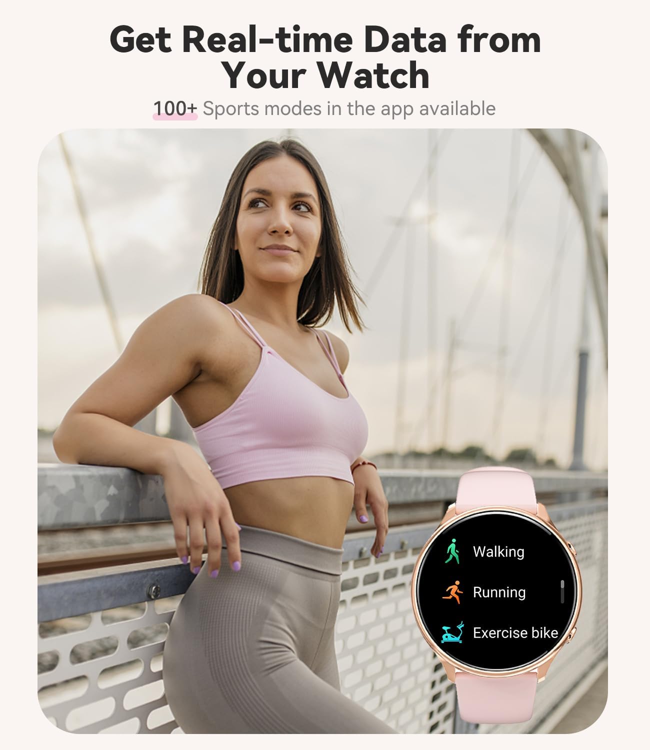 Fitonme Smartwatch Damen, 1,39" HD Touchscreen smartwatch mit Telefonfunktion, Armbanduhr mit 120+ Sportmodi Herzfrequenz SpO2 Schlafmonitor, IP67 Wasserdicht Fitnessuhr für Android iOS Roségold - 3 Fitonme Smartwatch Damen, 1,39" HD Touchscreen smartwatch mit Telefonfunktion, Armbanduhr mit 120+ Sportmodi Herzfrequenz SpO2 Schlafmonitor, IP67 Wasserdicht Fitnessuhr für Android iOS Roségold - 3