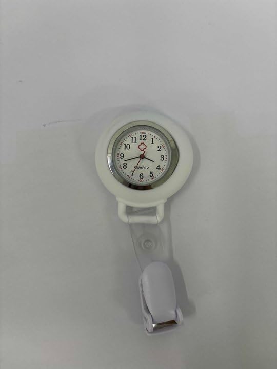 Avaner Krankenschwesteruhr für Damen Herren Analog Quarzwerk Schwesternuhr Pflegeruhr Ansteckuhr FOB mit Pin/Clip Arzt Doktor Taschenuhr aus Silikon A-weiß - 9 Avaner Krankenschwesteruhr für Damen Herren Analog Quarzwerk Schwesternuhr Pflegeruhr Ansteckuhr FOB mit Pin/Clip Arzt Doktor Taschenuhr aus Silikon A-weiß - 9