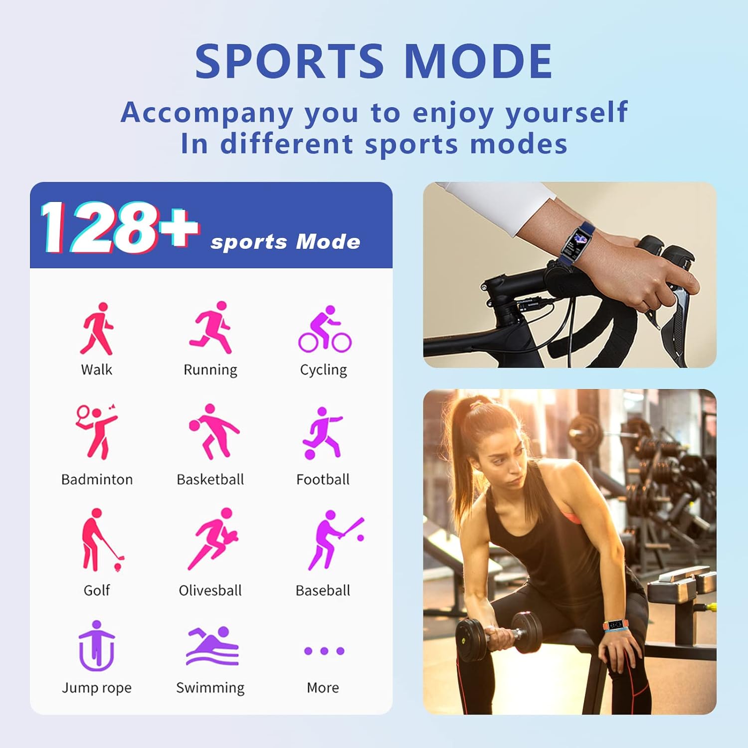 Smartwatch Damen 1,47 Zoll Armbanduhr mit IP68 Wasserdicht Fitness tracker Sportuhr mit Zwei Wochen Standby SpO2 124 Trainingsmodi Herzfrequenzmessung Schlafmonitor, Musikkontrolle Android iOS Schwarz Farbe mit Blau Silikonband - 3 Smartwatch Damen 1,47 Zoll Armbanduhr mit IP68 Wasserdicht Fitness tracker Sportuhr mit Zwei Wochen Standby SpO2 124 Trainingsmodi Herzfrequenzmessung Schlafmonitor, Musikkontrolle Android iOS Schwarz Farbe mit Blau Silikonband - 3