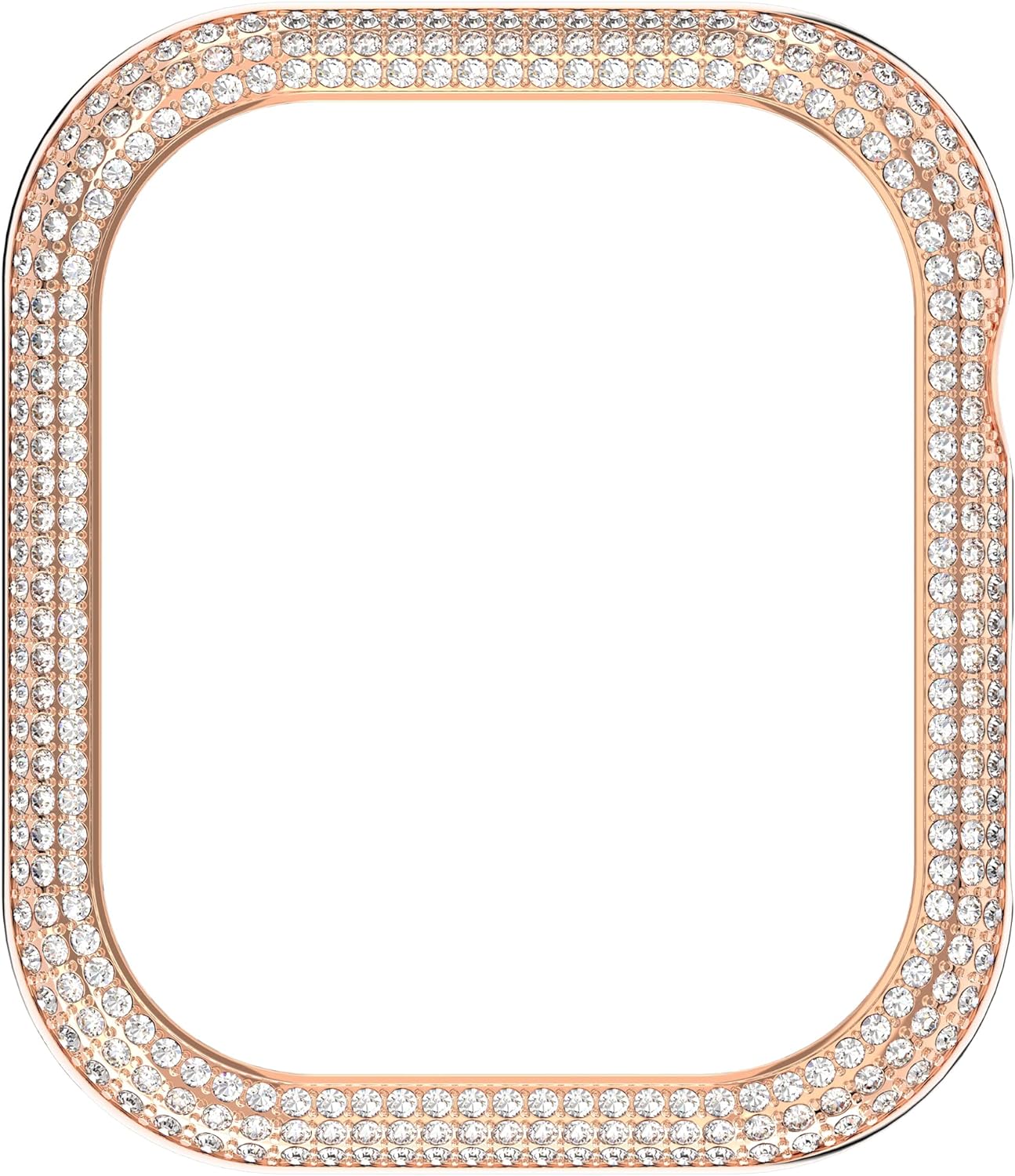 Swarovski Sparkling Gehäuserahmen für Die Apple Watch Series 7, Rosé Vergoldeter 41 mm Kristallrahmen - 2