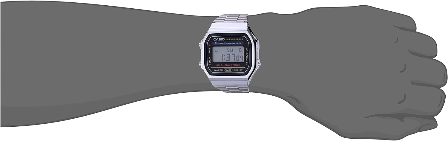 Casio Collection Unisex Adults Watch A168WA Silber/Grau - 6