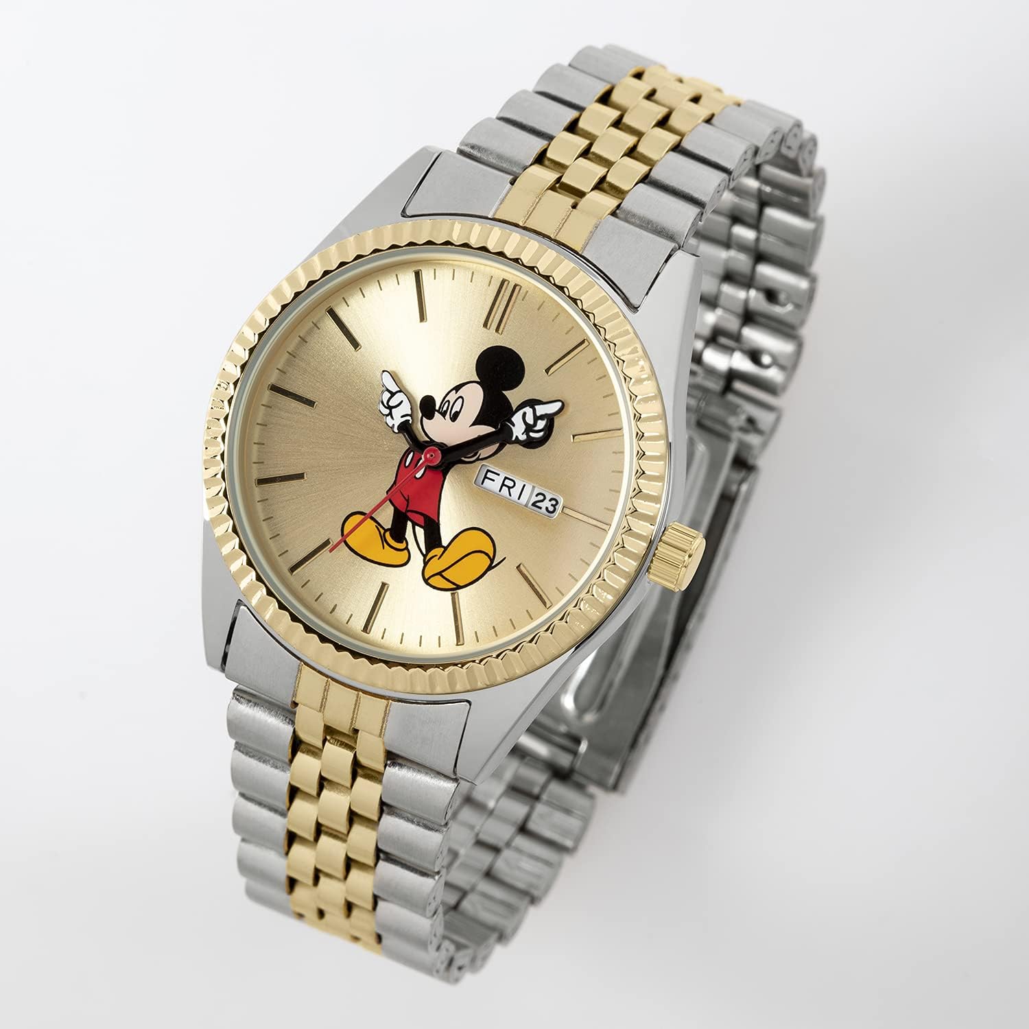 Disney Unisex-Erwachsene Analog Quarz Uhr mit Edelstahl Armband MK8185 - 2