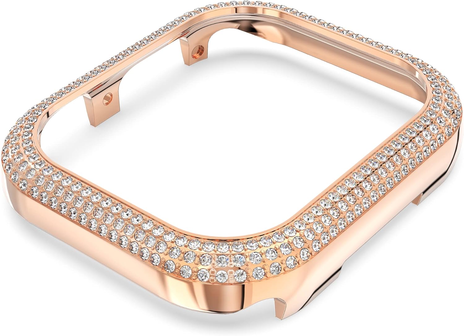 Swarovski Sparkling Gehäuserahmen für Die Apple Watch Series 7, Rosé Vergoldeter 41 mm Kristallrahmen - 4