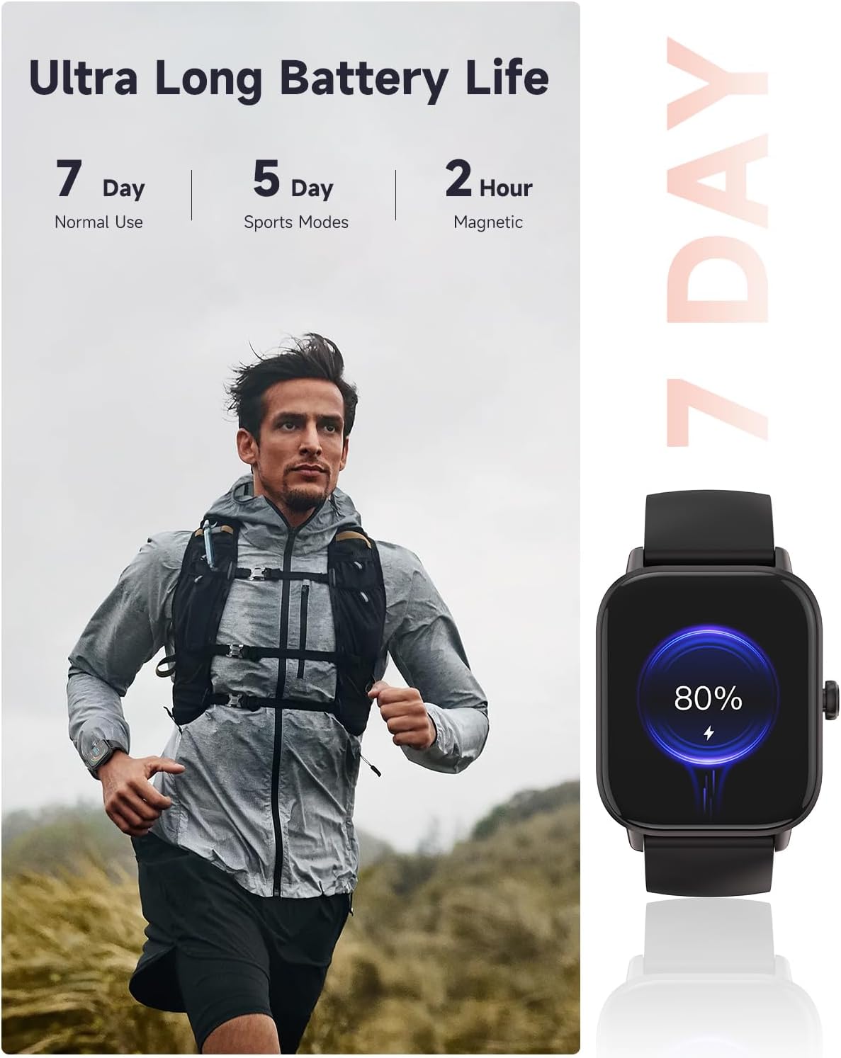 Amzhero Smartwatch für Damen,1,8''Fitnessuhr mit 100 Sportmodi,Bluetooth Telefonfunktion,Benachrichtigung,SpO2,Herzfrequenzmonitor,Schlafmonitor,Lange Akkulaufzeit,Wasserdicht,für iOS Android,Schwarz Spaceblack - 5 Amzhero Smartwatch für Damen,1,8''Fitnessuhr mit 100 Sportmodi,Bluetooth Telefonfunktion,Benachrichtigung,SpO2,Herzfrequenzmonitor,Schlafmonitor,Lange Akkulaufzeit,Wasserdicht,für iOS Android,Schwarz Spaceblack - 5