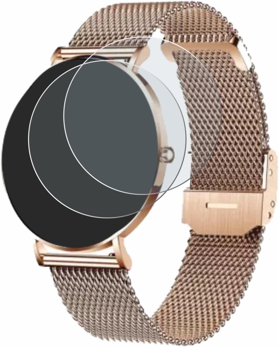 BROTECT Entspiegelungs-Schutzfolie für Xcoast X-Watch Siona 2 (2 Stück) Matte Displayschutz-Folie, Anti-Reflex, Anti-Fingerprint - 1