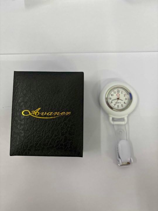 Avaner Krankenschwesteruhr für Damen Herren Analog Quarzwerk Schwesternuhr Pflegeruhr Ansteckuhr FOB mit Pin/Clip Arzt Doktor Taschenuhr aus Silikon A-weiß - 11 Avaner Krankenschwesteruhr für Damen Herren Analog Quarzwerk Schwesternuhr Pflegeruhr Ansteckuhr FOB mit Pin/Clip Arzt Doktor Taschenuhr aus Silikon A-weiß - 11