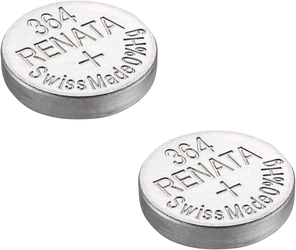 Renata 364 SR621SW Silberoxid-Uhrenbatterie, 2 Stück - 2