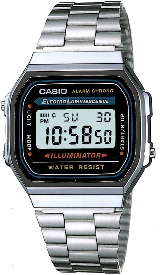 Casio Collection Unisex Adults Watch A168WA Silber/Grau - 5