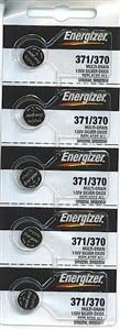 Energizer 371 / 370 Silver Oxide Watch Battery (5 per Pack) by Energizer 5 Stück (1er Pack) - 1