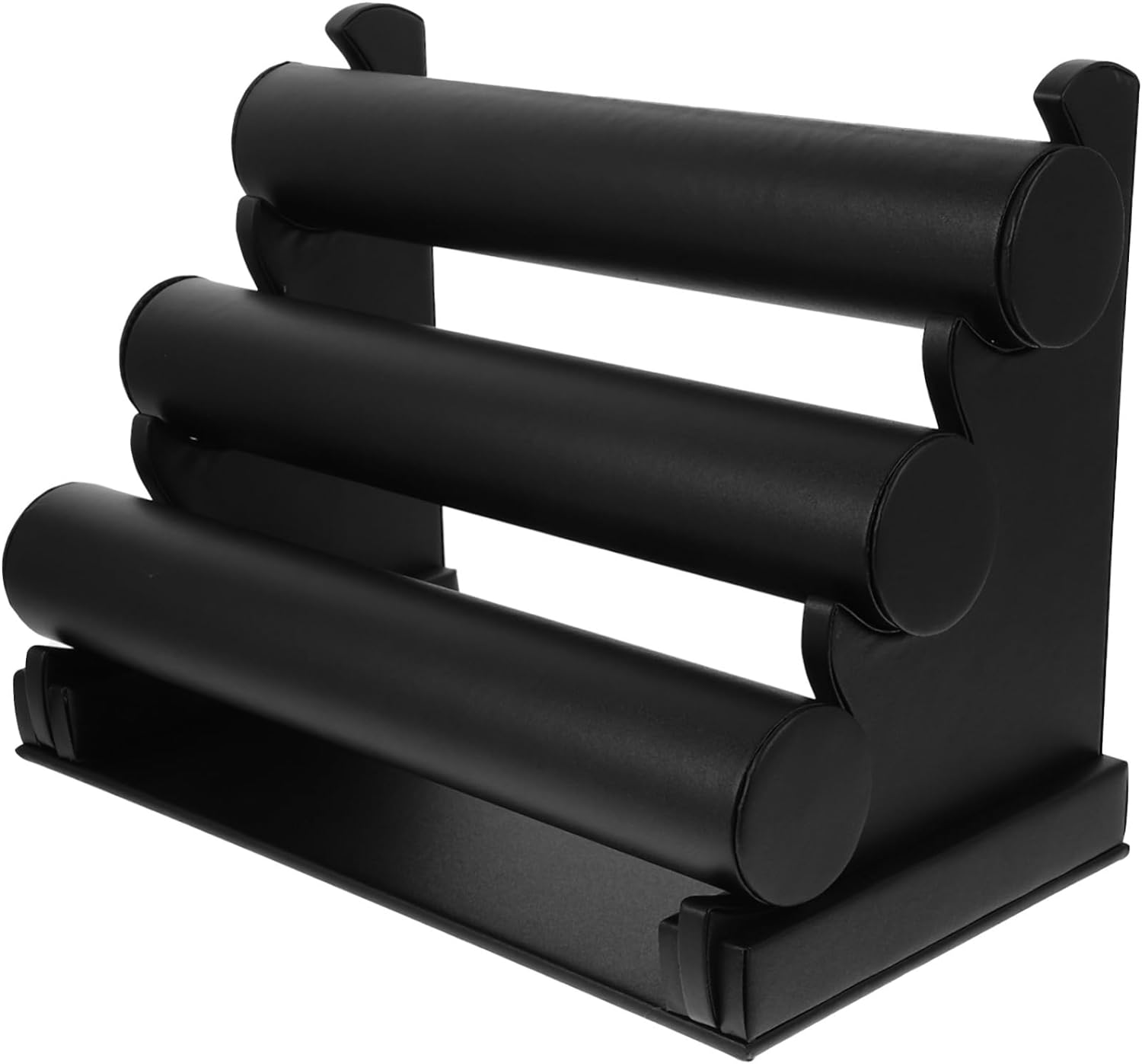Cabilock Schmuckständer,Schmuckhalter,Armbandständer,Schmuckaufbewahrung,für Aufbewahrung Schmuck,Uhren,Ketten,Armbänder,Haarreifen Ständer 20X25.5X17CM Schwarz - 1