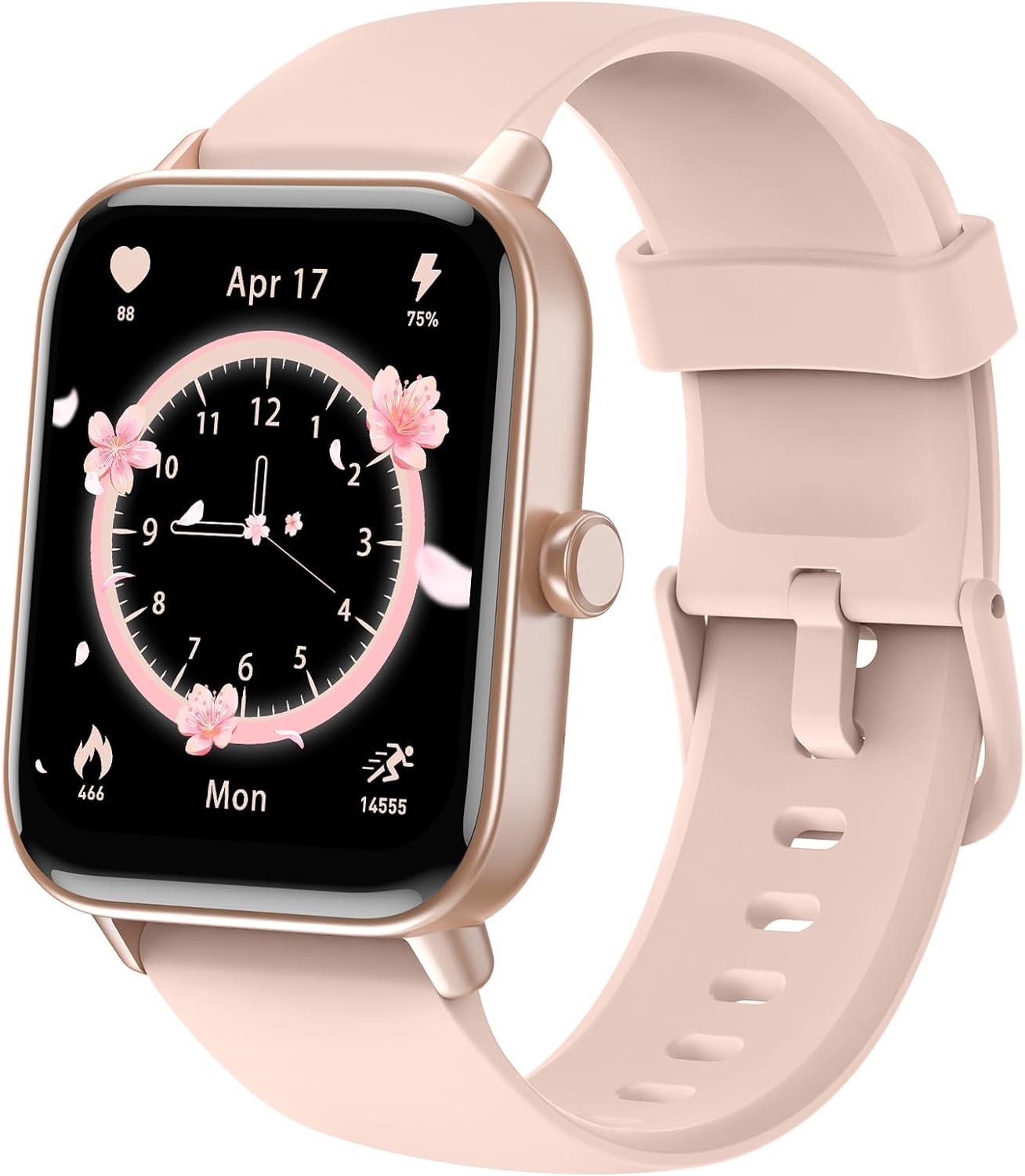 Konitee Smartwatch Damen mit Telefonfunktion, Alexa Integriert, 1.8" großes HD-Display Fitnessuhr mit Pulsmesser SpO2 Stress Schlafmonitor, 100 Sportmodi, IP68 Wasserdicht Sportuhr für iOS Android - 1