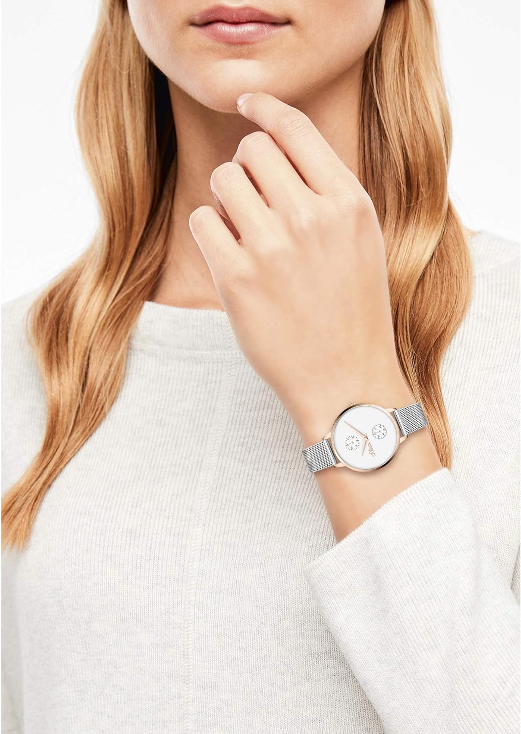 s.Oliver Damen Analog Quarz Uhr mit Metall Armband SO-4347-MM - 3