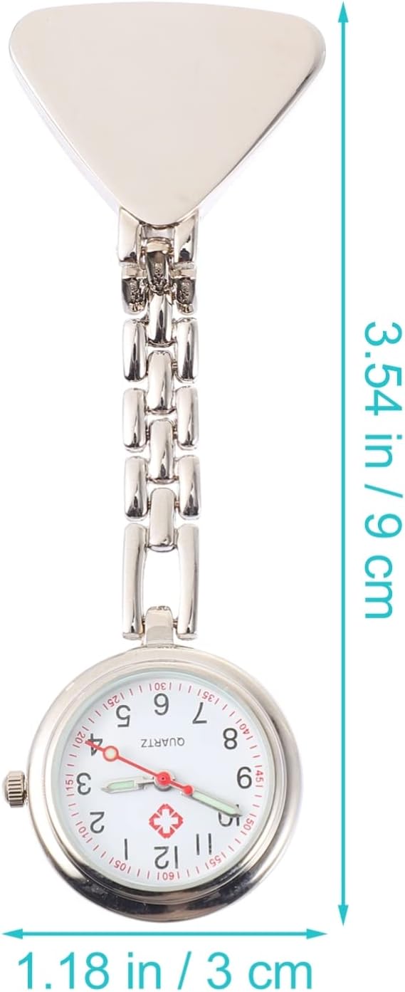 Hemobllo Krankenschwester Taschenuhr Schwesternuhr mit Clip: Silber Brosche Arzt Fob Uhr Clip Auf Taschenuhr Umhängeuhr Geschenk für Ärzte Krankenschwestern Sanitäter Krankenpfleger, PN01N52HX11SV - 2 Hemobllo Krankenschwester Taschenuhr Schwesternuhr mit Clip: Silber Brosche Arzt Fob Uhr Clip Auf Taschenuhr Umhängeuhr Geschenk für Ärzte Krankenschwestern Sanitäter Krankenpfleger, PN01N52HX11SV - 2