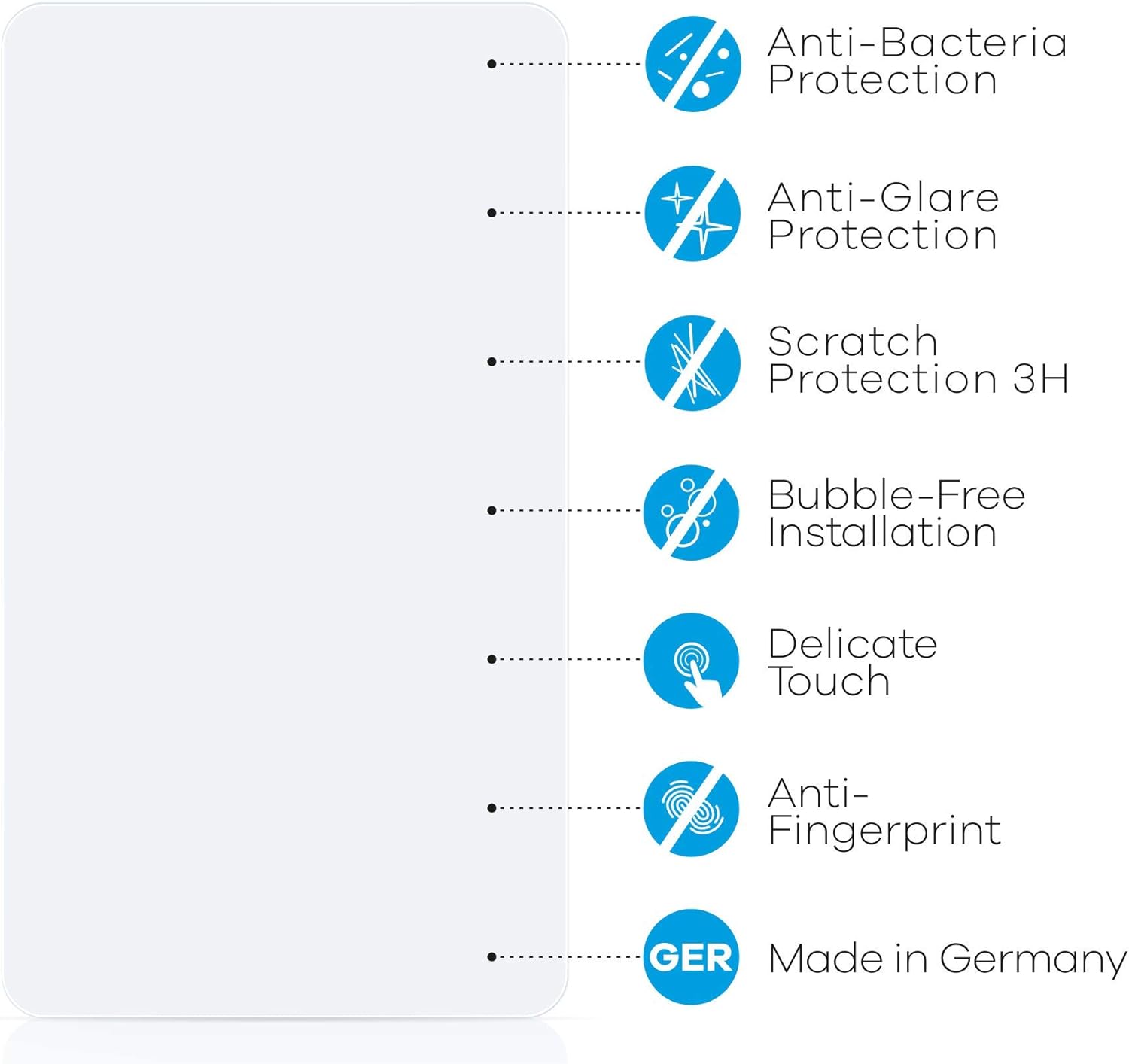 upscreen Antibakterielle Entspiegelungs-Schutzfolie für Armbanduhren (Kreisrund, ø: 36 mm) - Anti-Reflex Displayschutzfolie matt, Anti-Fingerprint - 5 upscreen Antibakterielle Entspiegelungs-Schutzfolie für Armbanduhren (Kreisrund, ø: 36 mm) - Anti-Reflex Displayschutzfolie matt, Anti-Fingerprint - 5